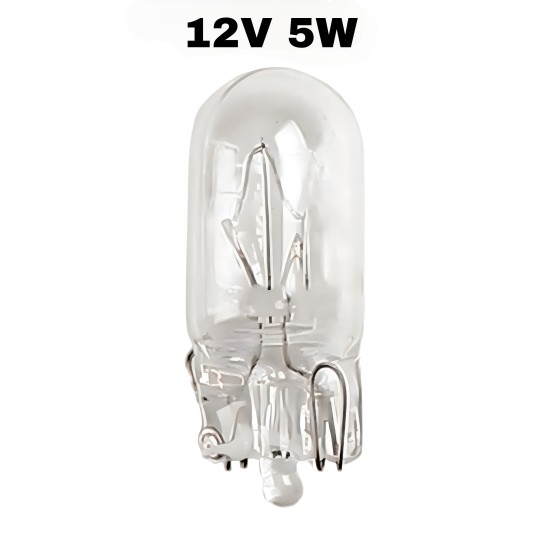 12V 5W DİPSİZ AMPÜL T10