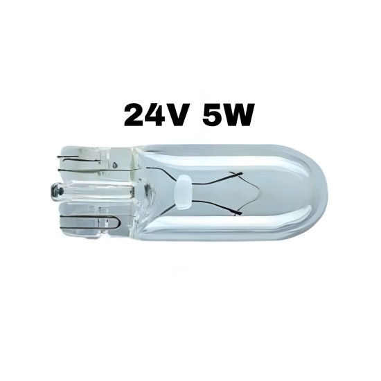24V 5W DİPSİZ AMPÜL T10