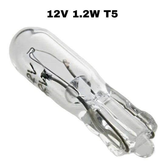 12V 1.2W İĞNE DİPSİZ AMPÜL T5