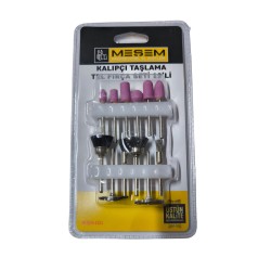 MEŞEM KALIPÇI TAŞLAMA TEL FIRÇA SETİ 12'Lİ