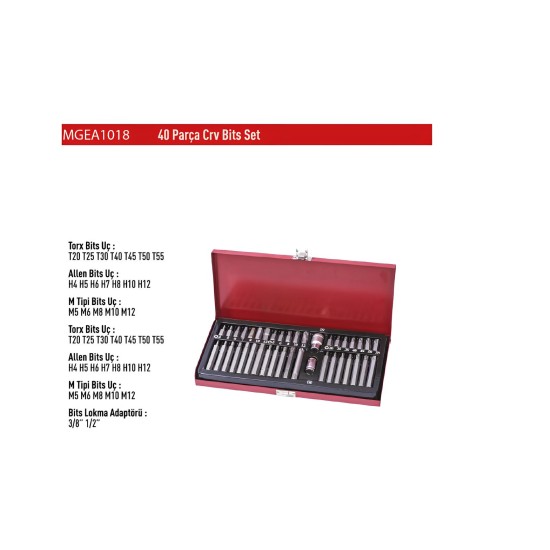 OMEGA 40 PARÇA BİTS UÇ SETİ