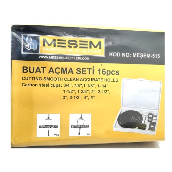 MEŞEM 16 PARÇA BUAT AÇMA SETİ