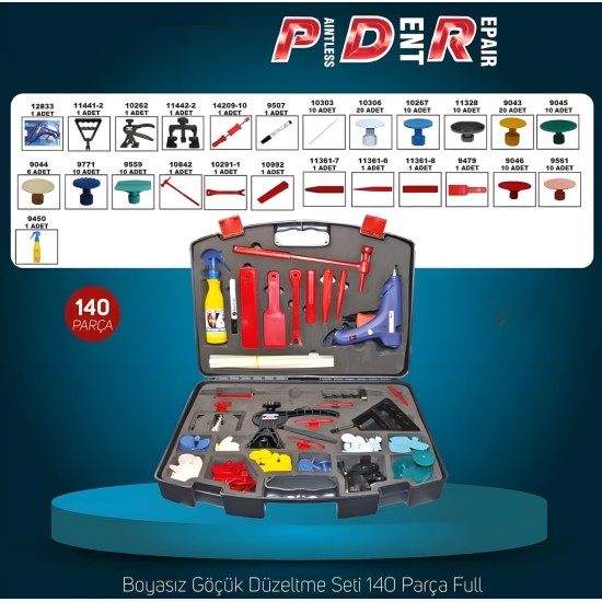 BOYASIZ GÖÇÜK DÜZELTME SETİ ÇANTASI 140 PARÇA
