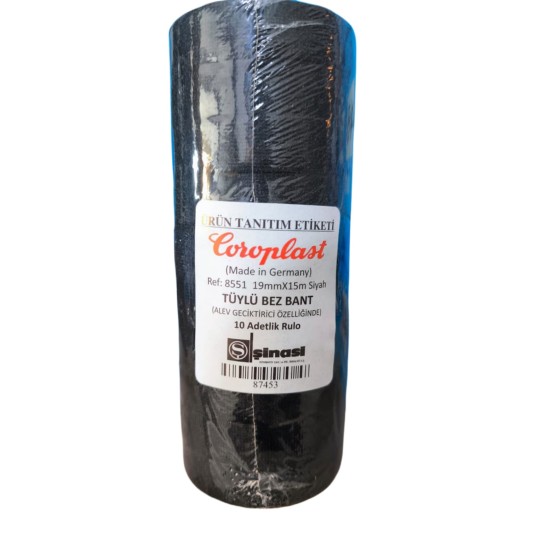 COROPLAST TÜYLÜ BEZ BANT 19mmx15mt 8 ADET